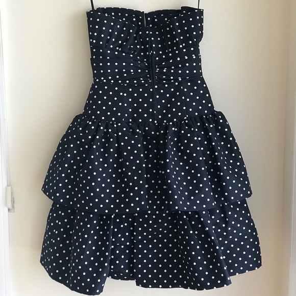 Carolyn Roehm Polka Dot Tiered Dress with Bow - Picture 4 of 6